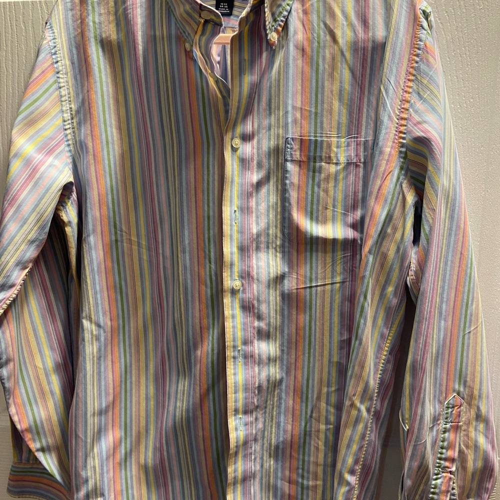 Lands' End Pastel Striped Men's Shirt